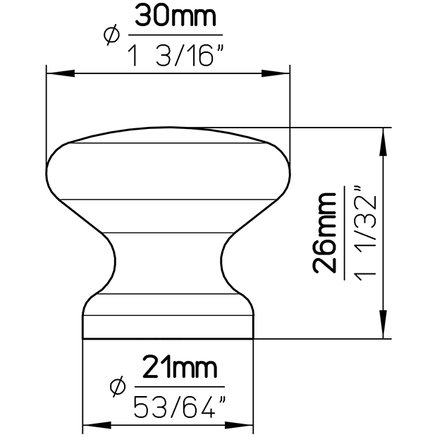 Möbelknopf S87-30HZ33 6