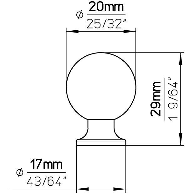 Möbelknopf SM009-20MT1 6
