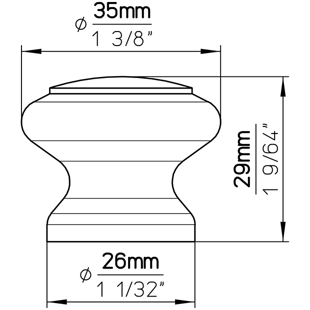 Möbelknopf S70A-35HZ17 6