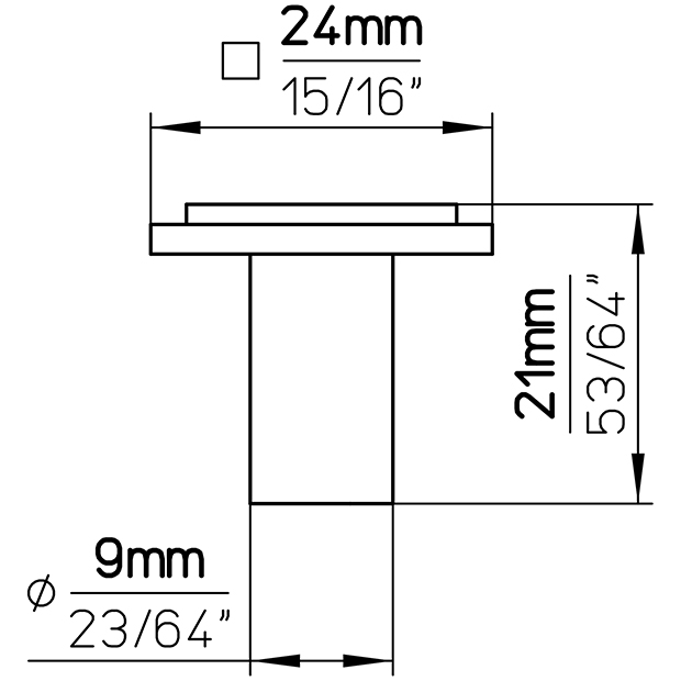 Möbelknopf 2076-24ZN53 6