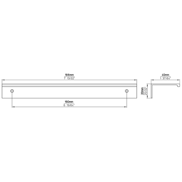 Griffleiste 2446BX-188ZN21 6