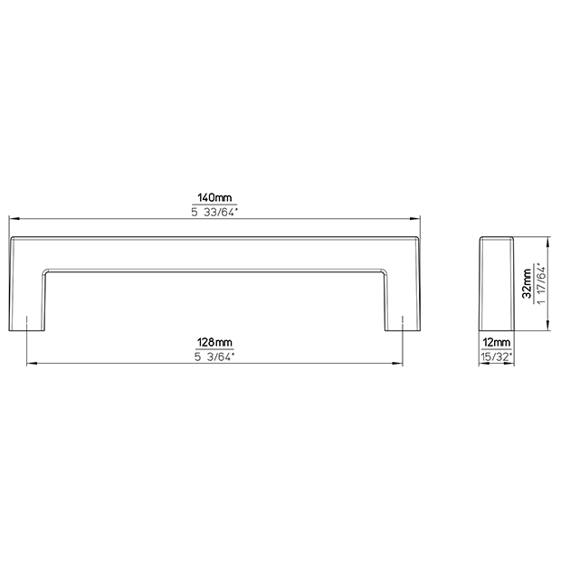 Möbelgriff 2623-140ZN27 6