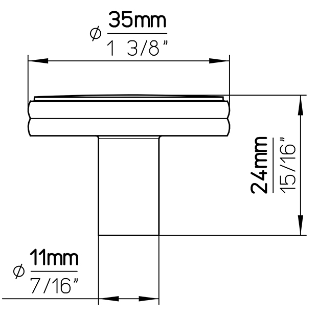 Möbelknopf 2617-35ZN16 6